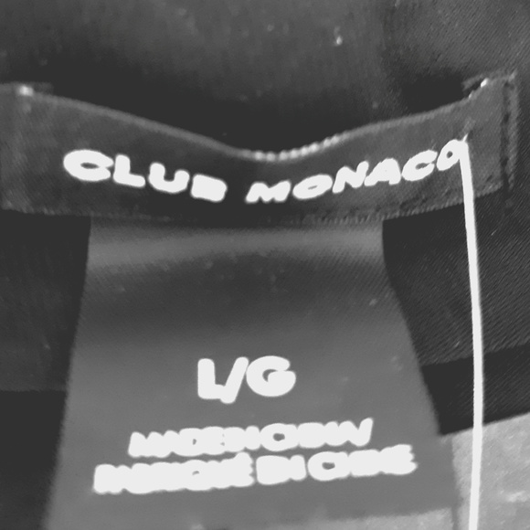 NWT - Club Monaco Elegant Black Chemise Sells:$189 - Picture 5 of 8